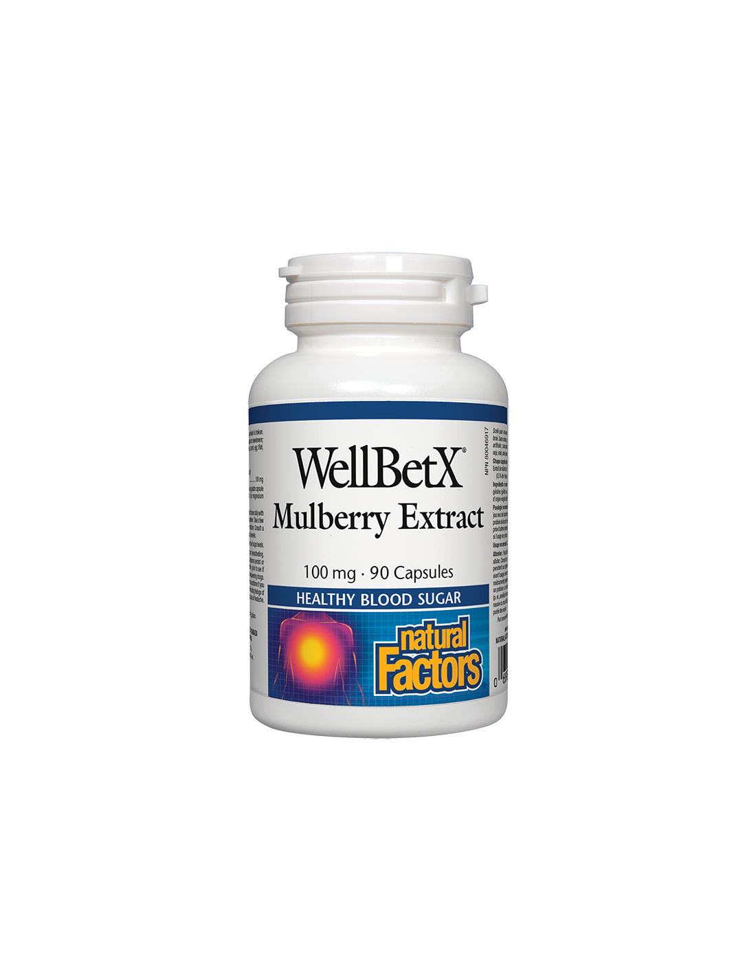 wellbetx-mulberry-extract-byala-chernitsa-100-mg-x-90-kapsuli.png При диабет - Екстракт от бяла черница, 100 mg, 90 капсули Natural Factors - Image 1