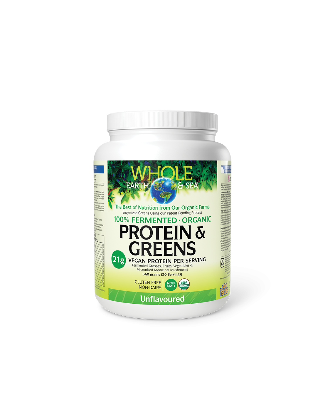 whole-earth-and-sea-100-fermented-organic-protein-and-greens-neovkusen-640-g-pudra.png Whole earth and sea® 100 Fermented Organic Protein and Greens (неовкусен), 640 g пудра - Image 1