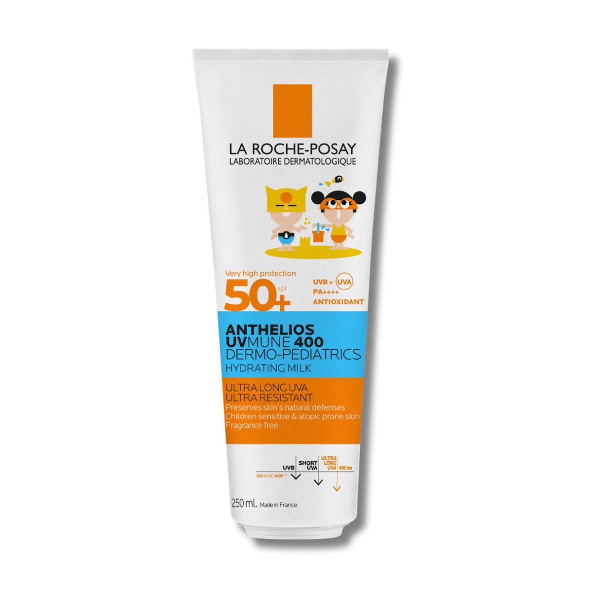 La Roche-Posay ANTHELIOS UVMUNE 400 DERMO &#8211; PEDIATRICS Хидратиращо слънцезащитно мляко за деца SPF 50+, 250 мл 3337875888851