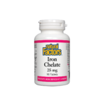 Iron Chelate/ Желязо (хелат) 25 mg x 90 таблетки Natural Factors