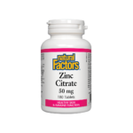 Zinc Citrate / Цинк (цитрат) 50 mg х 180 таблетки Natural Factors