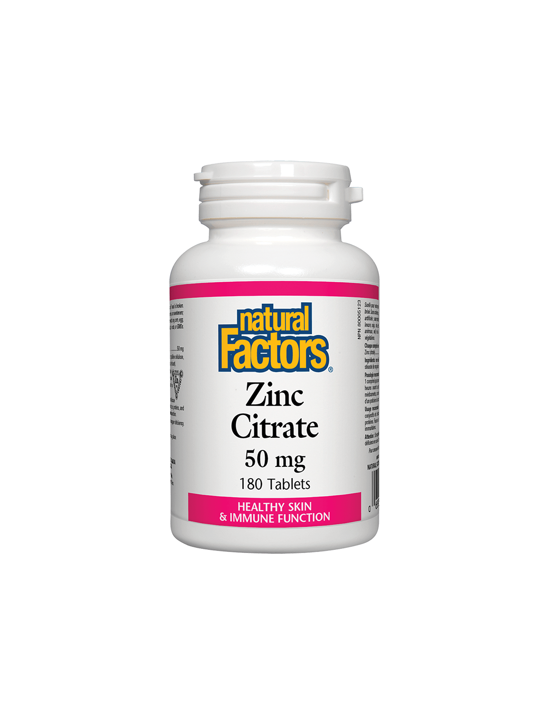 zinc-citrate-cink-citrat-50-mg-180-tabletki.png Zinc Citrate / Цинк (цитрат) 50 mg х 180 таблетки Natural Factors - Image 1