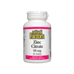 Zinc Citrate / Цинк (цитрат) 50 mg х 90 таблетки Natural Factors