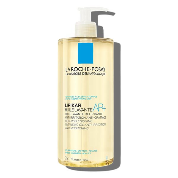 La Roche-Posay Lipikar Huile Lavante AP+ Измиващо олио за тяло за суха и много суха кожа против раздразнения, 750 мл 3337875656757