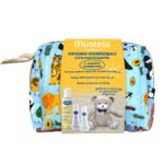 Mustela Комплект Слънцезащита (Спрей SPF50 200ml + 2 бр. мини продукта + Мече Мусти + несесер) - слънцезащитен Спрей SPF50 200ml, - хидра бебе лосион за тяло 50 ml, - нежен измиващ гел 50 ml, - несесер, - мечето Мусти. Mustela Комплект Слънцезащита (Спрей SPF50 200ml + 2 бр. мини продукта + Мече Мусти + несесер) Mustela Слънцезащитен лосион с много висока защита SPF50+ е подходящ за бебета, деца и възрастни, при всички типове кожа, включително нетолерантна към слънцето и атопична кожа. Без парфюм, не оставя бели следи. Тестван от дерматолози. Обогатена формула с ОРГАНИЧНО AVOCADO PERSEOSE – захари от авокадо, които подсилват бариерната функция на кожата и защитават в дълбочина като предпазват кожните стволови клетки от увреждане, причинено от UV лъчи. Ъпсайклинг авокадо (upcycled avocado): получено от отговорни вериги за доставки и кръгова икономика. Подходящ за цялото семейство от деня на раждането*, благодарение на отличната си поносимост, която е клинично доказана. С висока водоустойчивост и формула със специално подбрани защитни филтри, които допринасят за грижата за океана. Mustela Комплект Слънцезащита - Биосертифициран хидратиращ крем за лице и тяло за цялото семейство, подходящ за употреба от 1-вия ден на раждането*. Топяща се текстура, която позволява лесен масаж, защото прониква бързо и не лепне. Формула с органично маслиново масло, произведено от маслинови горички в южната част на Франция и 99% съставки от естествен произход. Продукт с еко дизайн, който минимизира въздействието върху околната среда. Туба от растителен произход (захарна тръстика). COSMOS ORGANIC сертифицирана от Ecocert Greenlife съгласно COSMOS стандарт. Хидратира кожата в дълбочина. Кожата не е мазна или лепкава след нанасяне. Веган формула: без съставки от животински произход. Без парфюм. *Новородени, изписани от неонатология. Mustela Комплект Слънцезащита Производител LABOR EXPANSCIENCE Продуктите на Mustela съдържат уникални иновативни формули с високо съдържание на натурални съставки, които нежно почистват, успокояват, хидратират и омекотяват. Всички продукти са хипоалергенни: не съдържат каквито и да било дразнещи субстанции и са специално разработени да свеждат до минимум риска от алергични реакции. Избирайки Мустела избирате продукт, който е безопасен и ефикасен и той ще остане такъв от първия до последния път, когато сте го ползвали. Мустела предлага иновативни продукти повече от 60 години. Те съхраняват и предпазват здравето на най-деликатната кожа на новородените, бебета, деца, както и на родилки и бременни жени.Техните продукти са с над 90% естествени съставки. Техните продукти се предлагат в над 100 страни по целия свят и са предпочитани от много жени и родители. Разгледайте повече на mustela.bg