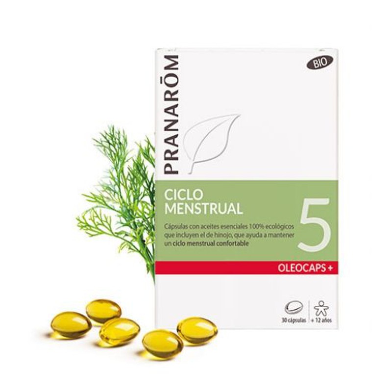 Pranarom OLEOCAPS 5 – Гинекологичен комфорт Съвети за употреба Гинекопоrичен комфорт: 2 до 3 капсули на ден по време на хранене през периода на неразположението Състав Растително масло от Рапица, Морски желатин; Етерични масла /75 мг на капсула/: Копър, истинска лавандула, кардамон, джинджифил, лимонена трева, кълбови евкалипт, мента Pranarom  води началото си от 1991 година. Идеята за създаването на компанията е на един от най-признатите в световен мащаб фармацевти и ароматолози - Доминик Баду. Pranarom е утвърдена марка, която има дългогодишен опит в арома и фитотерапията. Компанията е създадена в Белгия. Отличително за нея е научно обоснования подход към аромотерапията. Pranarom съчетават традиционните знания с модерни и научни изследвания. Pranarom OLEOCAPS 5 – Гинекологичен комфорт Основен Фокус на Pranarom е поддържане на здравето и баланса на организма чрез предоставените от тях натурални и ефективни продукти. Те са с гарантирана безопасност и висока ефективност, дължаща се на стриктния контрол на качеството в производствения процес. Pranarom OLEOCAPS 5 – Гинекологичен комфорт Pranarom предлагат разнообразна гама от продукти част от които са чисти етерични масла и готови смеси. Те са силно подходящи за дифузия, локално приложение или приемане във вид на капсули. Продуктите на Pranarom помагат за подобряване на имунитета, облекчаване на стреса и участие в грижата на съня и кожата. Pranarom OLEOCAPS 5 – Гинекологичен комфорт Погрижете се за вашето здраве от рано и разгледайте разнообразната гама продукти на Pranarom в нашия онлайн магазин aptekata.online