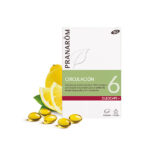 Pranarom OLEOCAPS 6 – За леки крака и добро кръвообращение Съвети за употреба 3а поддържане на ежедневния комфорт в кръвообращението на краката: 1 до 2 капсули сутрин преди ядене В спучай на тежест в краката: 1 капсула сутрин, обед и вечер преди хранене в продължение на 1 седмица, ако е необходимо може да се повтори след пауза от 7 до 1 0 дни. Това лечение успешно може да се съчетава с масаж на крайниците със специфични гелове/кремове преди лягане Pranarom OLEOCAPS 6 – За леки крака и добро кръвообращение Състав на Pranarom OLEOCAPS 6 – За леки крака и добро кръвообращение Растително масло от Рапица, Морски желатин; Етерични масла /75 мг на капсула/:розмарин, хвойна, лимон, джинджифил, бял бор Опаковка: 30 капсули в морски желатин Pranarom  води началото си от 1991 година. Идеята за създаването на компанията е на един от най-признатите в световен мащаб фармацевти и ароматолози - Доминик Баду. Pranarom е утвърдена марка, която има дългогодишен опит в арома и фитотерапията. Компанията е създадена в Белгия. Отличително за нея е научно обоснования подход към аромотерапията. Pranarom съчетават традиционните знания с модерни и научни изследвания. Pranarom OLEOCAPS 6 – За леки крака и добро кръвообращение Основен Фокус на Pranarom е поддържане на здравето и баланса на организма чрез предоставените от тях натурални и ефективни продукти. Те са с гарантирана безопасност и висока ефективност, дължаща се на стриктния контрол на качеството в производствения процес. Pranarom OLEOCAPS 6 – За леки крака и добро кръвообращение Pranarom предлагат разнообразна гама от продукти част от които са чисти етерични масла и готови смеси. Те са силно подходящи за дифузия, локално приложение или приемане във вид на капсули. Продуктите на Pranarom помагат за подобряване на имунитета, облекчаване на стреса и участие в грижата на съня и кожата. Погрижете се за вашето здраве от рано и разгледайте разнообразната гама продукти на Pranarom в нашия онлайн магазин aptekata.online