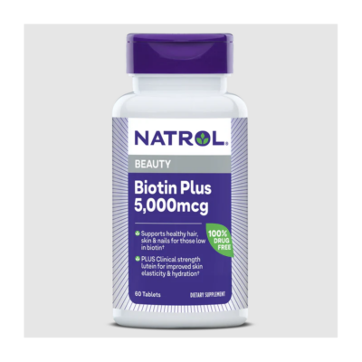Natrol Биотн + Лутеин 5000mcg 60 таб Natrol Биотн + Лутеин хидратира кожата и спомага за здрава коса и нокти, благодарение на двете си съставки подпомагащи красотата - Биотин и Лутеин 5000 мкг Биотин в доза. Известният още като "витамин на красотата" ,Биотин, помага за постигането на лъскава коса, здрави нокти и нежна кожа, важни за жизнения вид на всеки един човек. Клинично доказано е, че доза от 10 мг Лутеин - подобрява еластичността и хидратацията на кожата. Широко използвана е от хората за поддържане на младежкия вид на кожата. Тази комбинация от съставки също предпазва кожата от видимите признаци на стареене, причинено от слънцето и влиянието на околната среда. Natrol Биотн + Лутеин Natrol Биотн + Лутеин осигурява всички ползи на Биотина и Лутеина в един продукт - за здрава, хидратирана кожа, силна коса и нокти.    • Клинично доказано подобрява еластичността на кожата и хидратацията с 10 мг Лутеин в доза    • Поддържа здрава коса и здрави нокти с 5000 мкг Биотин в доза 60 таблетки, за 2 месеца употреба Начин на употреба Natrol Биотн + Лутеин: Приемайте по 1 таблетка, един път дневно, по време на хранене За Natrol Natrol – водеща марка в областта на здравословните добавки, позната с научно обоснованите си формули и висококачествените си продукти. Natrol съчетава дългогодишен опит с модерни изследователски методи, за да разработва добавки, които подпомагат оптималното здраве, енергия и умствена активност. Natrol Биотн + Лутеин Ключът към успеха на Natrol е в строгия контрол на качеството и внимателния подбор на съставките. Всеки продукт преминава през редица тестове, за да се гарантира неговата чистота, ефективност и безопасност. Марката инвестира значителни ресурси в научни изследвания, което позволява непрекъснато усъвършенстване на формулите и внедряване на иновативни технологии в производството. Natrol Биотн + Лутеин Изборът на Natrol означава доверие в доказани научни принципи и отдаденост към подобряване на качеството на живот. Продуктите на Natrol са създадени, за да отговорят на нуждите на съвременния потребител, предоставяйки ефективна поддръжка за имунната система, енергийния баланс и общото благосъстояние. Natrol Биотн + Лутеин Защо да изберете Аптеката Oнлайн? В Аптеката Онлайн може да се насладите на богата гама от медикаменти, хранителни добавки и други здравни продукти. Включително можете да намерите разнообразие от продукти за профилактика и лечение на сезонни заболявания като грип и настинки. Нашата аптека се стреми да предложи на клиентите не само достъпни цени, но и качествени продукти, които да помогнат за укрепване на имунитета и здравето като цяло. Лоялна Програма Освен това, в Аптеката Онлайн предлагаме и специална лоялна програма.,Тя важи за всички продукти дори и намалените. Чрез нея събирате точки при всяка покупка. Тези точки можете да използвате за намаления при следващи покупки, условията може да разгледате в страницата ни за лоялна програма. Трупате точки само, ако сте вписани в своя профил. Допълнителни предимства С пазаруването в Аптеката Онлайн получавате допълнителни предимства като безплатна доставка при определени поръчки и възможността да пазарувате по всяко време на денонощието, без да се съобразявате с работно време. Това ви осигурява максимално удобство и бърз достъп до продуктите, от които се нуждаете. Ние сме до теб! Ние разбираме важността на качествената грижа за здравето и затова нашите продукти са внимателно подбрани и с доказана ефективност. В Аптеката Онлайн ще намерите всичко необходимо за вашето здраве на едно място, независимо дали става дума за витамини, минерали, лекарства или продукти за козметична грижа. Изберете Аптеката Онлайн за надеждност, удобство и сигурност при пазаруването на здравни продукти!