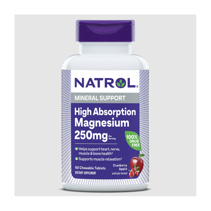 natrol-high-absorption-magnesium.png Магнезият е есенциален минерал, който влияе благоприятно на сърдечно-съдовата система, нервната система и предпазва мускулите от разкъсвания. Повечето от продуктите, съдържащи магнезий не се абсорбират лесно от организма и по този начин, приетият магнезий остава неусвоен и бива изхвърлен от организма. Natrol има решение и на този проблем с Natrol Магнезий 60 таб High Absorption! Natrol Магнезий High Absorption е патентована формула, съдържаща магнезий, която се усвоява на 100% от организма! Natrol Магнезий High Absorption съдържа иновативната форма на магнезий DiMagnesium Malate , която се усвоява значително по-добре от останалите форми на магнезий. Патентованата технология на Natrol Магнезий High Absorption осигурява на тялото възможност за лесна абсорбция на магнезият, който не натоварва храносмилателната система допълнително. Natrol Магнезий High Absorption се предлага в удобна дъвчаща таблетка. Начин на употреба на Natrol Магнезий High Absorption: Приемайте 2 таблетки Natrol Магнезий High Absorption дневно с храна. Сдъвкайте таблетката преди преглъщане. Не е нужно използването на вода. За Natrol Natrol – водеща марка в областта на здравословните добавки, позната с научно обоснованите си формули и висококачествените си продукти. Natrol съчетава дългогодишен опит с модерни изследователски методи, за да разработва добавки, които подпомагат оптималното здраве, енергия и умствена активност. Ключът към успеха на Natrol е в строгия контрол на качеството и внимателния подбор на съставките. Всеки продукт преминава през редица тестове, за да се гарантира неговата чистота, ефективност и безопасност. Марката инвестира значителни ресурси в научни изследвания, което позволява непрекъснато усъвършенстване на формулите и внедряване на иновативни технологии в производството. Изборът на Natrol означава доверие в доказани научни принципи и отдаденост към подобряване на качеството на живот. Продуктите на Natrol са създадени, за да отговорят на нуждите на съвременния потребител, предоставяйки ефективна поддръжка за имунната система, енергийния баланс и общото благосъстояние. Защо да изберете Аптеката Oнлайн? В Аптеката Онлайн може да се насладите на богата гама от медикаменти, хранителни добавки и други здравни продукти. Включително можете да намерите разнообразие от продукти за профилактика и лечение на сезонни заболявания като грип и настинки. Нашата аптека се стреми да предложи на клиентите не само достъпни цени, но и качествени продукти, които да помогнат за укрепване на имунитета и здравето като цяло. Лоялна Програма Освен това, в Аптеката Онлайн предлагаме и специална лоялна програма. Тя важи за всички продукти дори и намалените. Чрез нея събирате точки при всяка покупка. Тези точки можете да използвате за намаления при следващи покупки, условията може да разгледате в страницата ни за лоялна програма. Трупате точки само, ако сте вписани в своя профил. Допълнителни предимства С пазаруването в Аптеката Онлайн получавате допълнителни предимства като безплатна доставка при определени поръчки и възможността да пазарувате по всяко време на денонощието, без да се съобразявате с работно време. Това ви осигурява максимално удобство и бърз достъп до продуктите, от които се нуждаете. Ние сме до теб! Ние разбираме важността на качествената грижа за здравето и затова нашите продукти са внимателно подбрани и с доказана ефективност. В Аптеката Онлайн ще намерите всичко необходимо за вашето здраве на едно място, независимо дали става дума за витамини, минерали, лекарства или продукти за козметична грижа. Изберете Аптеката Онлайн за надеждност, удобство и сигурност при пазаруването на здравни продукти!