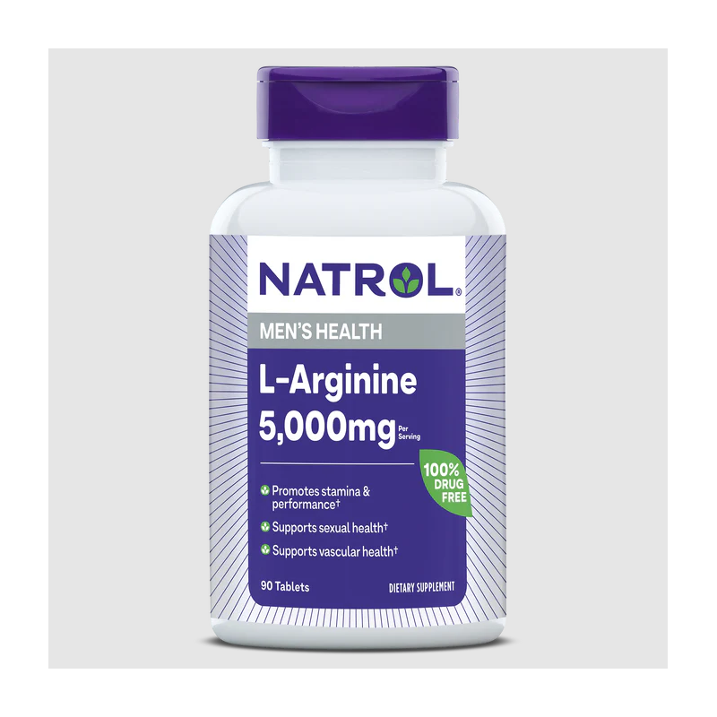natrol-l-arginine.png Какво представлява Natrol Л Аргинин 5000mg? Natrol Л Аргинин 5000mg допринася за общия тонус на организма, като подпомага функцията на мускулите, давайки големи количества енергия. Той се грижи за изграждане на съединителна тъкан, тонизиране на тялото, добрата визия и настроение. По естествен начин стимулира производството на хормон на растежа и подобрява еректилната способност при мъжа. Също така той е ключова съставка при производството на азотен оксид. Л Аргинин е нужен на тялото, за да произведе креатин, а той участва в синтеза на протеини в мускулите. Употребата на таблетките внася комфорт и регулярна функция в кръвоносните съдове. Л Аргинин се използва и за защита на имунната система, хипофизата, като едновременно се грижи и за черния дроб и мъжките полови органи. Чрез естествената аминокиселина Л Аргинин човешкия организъм получава по-добри нива на циркулация и укрепени кръвоносни съдове. Състав на Natrol Л Аргинин 5000mg: Състава на таблетките Л Аргинин помества витамини от В групата, които оптимизират енергетичните процеси, осигуряват мощен енергиен поток и по-голяма издръжливост при физическо натоварване. Начин на употреба на Natrol Л Аргинин 5000mg: Приемайте по 3 таблетки Natrol Л Аргинин веднъж дневно, по време на хранене. За Natrol Natrol – водеща марка в областта на здравословните добавки, позната с научно обоснованите си формули и висококачествените си продукти. Natrol съчетава дългогодишен опит с модерни изследователски методи, за да разработва добавки, които подпомагат оптималното здраве, енергия и умствена активност. Ключът към успеха на Natrol е в строгия контрол на качеството и внимателния подбор на съставките. Всеки продукт преминава през редица тестове, за да се гарантира неговата чистота, ефективност и безопасност. Марката инвестира значителни ресурси в научни изследвания, което позволява непрекъснато усъвършенстване на формулите и внедряване на иновативни технологии в производството. Изборът на Natrol означава доверие в доказани научни принципи и отдаденост към подобряване на качеството на живот. Продуктите на Natrol са създадени, за да отговорят на нуждите на съвременния потребител, предоставяйки ефективна поддръжка за имунната система, енергийния баланс и общото благосъстояние. Защо да изберете Аптеката Oнлайн? В Аптеката Онлайн може да се насладите на богата гама от медикаменти, хранителни добавки и други здравни продукти. Включително можете да намерите разнообразие от продукти за профилактика и лечение на сезонни заболявания като грип и настинки. Нашата аптека се стреми да предложи на клиентите не само достъпни цени, но и качествени продукти, които да помогнат за укрепване на имунитета и здравето като цяло. Лоялна Програма Освен това, в Аптеката Онлайн предлагаме и специална лоялна програма. Тя важи за всички продукти дори и намалените. Чрез нея събирате точки при всяка покупка. Тези точки можете да използвате за намаления при следващи покупки, условията може да разгледате в страницата ни за лоялна програма. Трупате точки само, ако сте вписани в своя профил. Допълнителни предимства С пазаруването в Аптеката Онлайн получавате допълнителни предимства като безплатна доставка при определени поръчки и възможността да пазарувате по всяко време на денонощието, без да се съобразявате с работно време. Това ви осигурява максимално удобство и бърз достъп до продуктите, от които се нуждаете. Ние сме до теб! Ние разбираме важността на качествената грижа за здравето и затова нашите продукти са внимателно подбрани и с доказана ефективност. В Аптеката Онлайн ще намерите всичко необходимо за вашето здраве на едно място, независимо дали става дума за витамини, минерали, лекарства или продукти за козметична грижа. Изберете Аптеката Онлайн за надеждност, удобство и сигурност при пазаруването на здравни продукти!