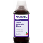 Какво представлява Natrol Малатонин течен 2,5 mg 237ml? Мелатонинът служи като биологичен часовник на организма като управлява циклите на заспиване и събуждане. Възрастта, всекидневният стрес и изборът на диета, предизвикани от натоварения начин на живот, могат да повлияят върху производството на мелатонин в организма. Natrol Малатонин течен 2,5 mg 237ml мелатонинов продукт на ТОП бранда Natrol в Америка. Той е нощно помощно средство за сън, което помага при случайно безсъние. Natrol Малатонин течен 2,5 mg помага да се установят нормалните навици на заспиване, за да бъде съня ви по-спокоен, релаксиращ, което би подобрило цялостното здраве. Помага ви да заспите по-бързо, да спите по-дълго и когато се събудите да се чувствате по-свежи. Не е лекарство; Не води до пристрастяване; Чудесен вкус; Natrol Малатонин течен 2,5 mg е 100% вегетариански. Изследванията показват, че 7+ часа сън на нощ водят до по-добро здраве и ефективност в изпълняването на дневните задължения. Съня играе ключова роля в способността за учене, решаване на проблеми и поддържане на добро умствено здраве.  Начин на прием на Natrol Малатонин течен 2,5 mg: Приемайте 2 мерителни лъжички (10мл) Natrol Малатонин течен 2,5 mg от 20 до 60 мин преди лягане. Може да се приема директно или с вода и сок. Моля разклащайте бутилката преди всяка употреба. За Natrol Natrol – водеща марка в областта на здравословните добавки, позната с научно обоснованите си формули и висококачествените си продукти. Natrol съчетава дългогодишен опит с модерни изследователски методи, за да разработва добавки, които подпомагат оптималното здраве, енергия и умствена активност. Ключът към успеха на Natrol е в строгия контрол на качеството и внимателния подбор на съставките. Всеки продукт преминава през редица тестове, за да се гарантира неговата чистота, ефективност и безопасност. Марката инвестира значителни ресурси в научни изследвания, което позволява непрекъснато усъвършенстване на формулите и внедряване на иновативни технологии в производството. Изборът на Natrol означава доверие в доказани научни принципи и отдаденост към подобряване на качеството на живот. Продуктите на Natrol са създадени, за да отговорят на нуждите на съвременния потребител, предоставяйки ефективна поддръжка за имунната система, енергийния баланс и общото благосъстояние. Защо да изберете Аптеката Oнлайн? В Аптеката Онлайн може да се насладите на богата гама от медикаменти, хранителни добавки и други здравни продукти. Включително можете да намерите разнообразие от продукти за профилактика и лечение на сезонни заболявания като грип и настинки. Нашата аптека се стреми да предложи на клиентите не само достъпни цени, но и качествени продукти, които да помогнат за укрепване на имунитета и здравето като цяло. Лоялна Програма Освен това, в Аптеката Онлайн предлагаме и специална лоялна програма. Тя важи за всички продукти дори и намалените. Чрез нея събирате точки при всяка покупка. Тези точки можете да използвате за намаления при следващи покупки, условията може да разгледате в страницата ни за лоялна програма. Трупате точки само, ако сте вписани в своя профил. Допълнителни предимства С пазаруването в Аптеката Онлайн получавате допълнителни предимства като безплатна доставка при определени поръчки и възможността да пазарувате по всяко време на денонощието, без да се съобразявате с работно време. Това ви осигурява максимално удобство и бърз достъп до продуктите, от които се нуждаете. Ние сме до теб! Ние разбираме важността на качествената грижа за здравето и затова нашите продукти са внимателно подбрани и с доказана ефективност. В Аптеката Онлайн ще намерите всичко необходимо за вашето здраве на едно място, независимо дали става дума за витамини, минерали, лекарства или продукти за козметична грижа. Изберете Аптеката Онлайн за надеждност, удобство и сигурност при пазаруването на здравни продукти!