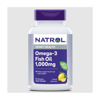 Какво представлява Natrol Омега 3 1000mg? Осигурете си богатия набор от ползи, които ‘добрите мазнини’ в Natrol Омега 3 1000mg, акумулират и насочват към здравето на Вашия организъм! С високото си съдържание на съвършено пречистено рибено масло, всяка гел-капсула с приятен лимонов вкус активно съдейства за поддържане баланса на веществата в организма, необходим за правилното функциониране на очите, сърцето и костната система. Използваната формула е натурален източник на ЕPA и DHA, който оказва активно съдействие в поддържането на оптимално добро здравословно състояние. Именно наличието на тези мастни киселини в продуктовото съдържание има незаменим принос в поддържането на цялостен здравословен баланс в организма. Ежедневният прием на омега 3 мастни киселини, като Natrol Омега 3 1000mg е жизненонеобходим за нормалното функциониране на целия организъм. Основната им функция се състои в редуциране нивата на триглицеридите, като по този начин те оказват мощна протекция на цялата сърдечно-съдова система. Научни изследвания единодушно установяват богатото наличие на омега 3 мастни киселини именно във високо пречистеното рибено масло. Технологичният процес на Natrol, използван за производството на Natrol Омега 3 1000mg, осигурява максимално висока чистота на крайния продукт, върхово качество и елиминиране на всякакви следи от пестициди, хлорни съединения и тежки метали. Ползи на Natrol Омега 3 1000mg: •    Съдейства за нормалното функциониране на сърдечно-съдовата система •    Подпомага грижата за нормалното състояние на зрението и костната система •    С изцяло натурален вкус на лимон •    Препоръчителната доза за еднократен прием съдържа 1,000 mg високопречистено омега-3 рибено масло Начин на употреба на Natrol Омега 3 1000mg: Приемайте по 1 гел-капсула Natrol Омега 3 1000mg  два пъти дневно, по време на хранене. За Natrol Natrol – водеща марка в областта на здравословните добавки, позната с научно обоснованите си формули и висококачествените си продукти. Natrol съчетава дългогодишен опит с модерни изследователски методи, за да разработва добавки, които подпомагат оптималното здраве, енергия и умствена активност. Ключът към успеха на Natrol е в строгия контрол на качеството и внимателния подбор на съставките. Всеки продукт преминава през редица тестове, за да се гарантира неговата чистота, ефективност и безопасност. Марката инвестира значителни ресурси в научни изследвания, което позволява непрекъснато усъвършенстване на формулите и внедряване на иновативни технологии в производството. Изборът на Natrol означава доверие в доказани научни принципи и отдаденост към подобряване на качеството на живот. Продуктите на Natrol са създадени, за да отговорят на нуждите на съвременния потребител, предоставяйки ефективна поддръжка за имунната система, енергийния баланс и общото благосъстояние. Защо да изберете Аптеката Oнлайн? В Аптеката Онлайн може да се насладите на богата гама от медикаменти, хранителни добавки и други здравни продукти. Включително можете да намерите разнообразие от продукти за профилактика и лечение на сезонни заболявания като грип и настинки. Нашата аптека се стреми да предложи на клиентите не само достъпни цени, но и качествени продукти, които да помогнат за укрепване на имунитета и здравето като цяло. Лоялна Програма Освен това, в Аптеката Онлайн предлагаме и специална лоялна програма.,Тя важи за всички продукти дори и намалените. Чрез нея събирате точки при всяка покупка. Тези точки можете да използвате за намаления при следващи покупки, условията може да разгледате в страницата ни за лоялна програма. Трупате точки само, ако сте вписани в своя профил. Допълнителни предимства С пазаруването в Аптеката Онлайн получавате допълнителни предимства като безплатна доставка при определени поръчки и възможността да пазарувате по всяко време на денонощието, без да се съобразявате с работно време. Това ви осигурява максимално удобство и бърз достъп до продуктите, от които се нуждаете. Ние сме до теб! Ние разбираме важността на качествената грижа за здравето и затова нашите продукти са внимателно подбрани и с доказана ефективност. В Аптеката Онлайн ще намерите всичко необходимо за вашето здраве на едно място, независимо дали става дума за витамини, минерали, лекарства или продукти за козметична грижа. Изберете Аптеката Онлайн за надеждност, удобство и сигурност при пазаруването на здравни продукти!