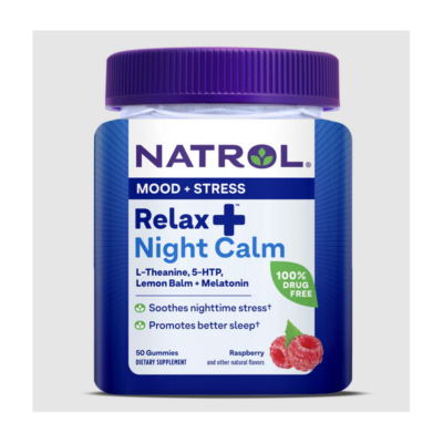 Какво представлява Natrol Relaxia Night Calm? Natrol Relaxia Night Calm е бързодействаща формула за по-лесно заспиване и по-качествен сън. Natrol Relaxia Night Calm съдържа само натурални съставки, които намаляват стреса и безпокойството и водят до по-лесно заспиване. Отпуснете ума си и подобрете качеството на съня си с успокояващата комбинация от 5-HTP, L-Theanine, маточина и мелатонин. Всяка една от ефективните съставки в Natrol Relaxia Night Calm е с доказано действие, а комбинацията им има синергичен ефект, който ще отпусне нервната ви система. 5-HTP повишава производството на серотонин, което подобрява симптоми на депресия, безпокойство и нервност. L-Theanine е аминокиселина, която намалява тревожността и стреса. Множество проучвания сочат, че отпуска нервната система и намалява пулса в покой. Екстрактът от маточина в Natrol Relaxia Night Calm има силно антиоксидантно, антибактериално и противовъзпалително действие. Стимулира жлъчната секреция и облекчава стомашните неразположения. Действа успокояващо върху нервната система и подобрява качеството на съня. Мелатонинът е познат още като хормона на съня, той отговаря за лесното заспиване и качеството на съня. Поради стреса и напрегнатото ежедневие при някои хора се наблюдава промяна в биологичния ритъм, намалено производство на мелатонин и проблеми със съня. Приемът Relaxia Night Calm ще съдейства за влизане в нормален ритъм на сън като ви успокои, за да се насладите на дълъг сън без събуждания. Мелатонинът не води до привикване, както е характерно за приспивателните лекарства и не води до ленивост и умора след събуждане. Natrol Relaxia Night Calm е под формата на желирани бонбони с чудесен плодов вкус и много бързо усвояване. Начин на прием на Natrol Relaxia Night Calm: Сдъвчете 2 желирани бонбона Natrol Relaxia Night Calm 30 минути преди сън. За Natrol Natrol – водеща марка в областта на здравословните добавки, позната с научно обоснованите си формули и висококачествените си продукти. Natrol съчетава дългогодишен опит с модерни изследователски методи, за да разработва добавки, които подпомагат оптималното здраве, енергия и умствена активност. Ключът към успеха на Natrol е в строгия контрол на качеството и внимателния подбор на съставките. Всеки продукт преминава през редица тестове, за да се гарантира неговата чистота, ефективност и безопасност. Марката инвестира значителни ресурси в научни изследвания, което позволява непрекъснато усъвършенстване на формулите и внедряване на иновативни технологии в производството. Изборът на Natrol означава доверие в доказани научни принципи и отдаденост към подобряване на качеството на живот. Продуктите на Natrol са създадени, за да отговорят на нуждите на съвременния потребител, предоставяйки ефективна поддръжка за имунната система, енергийния баланс и общото благосъстояние. Защо да изберете Аптеката Oнлайн? В Аптеката Онлайн може да се насладите на богата гама от медикаменти, хранителни добавки и други здравни продукти. Включително можете да намерите разнообразие от продукти за профилактика и лечение на сезонни заболявания като грип и настинки. Нашата аптека се стреми да предложи на клиентите не само достъпни цени, но и качествени продукти, които да помогнат за укрепване на имунитета и здравето като цяло. Лоялна Програма Освен това, в Аптеката Онлайн предлагаме и специална лоялна програма.,Тя важи за всички продукти дори и намалените. Чрез нея събирате точки при всяка покупка. Тези точки можете да използвате за намаления при следващи покупки, условията може да разгледате в страницата ни за лоялна програма. Трупате точки само, ако сте вписани в своя профил. Допълнителни предимства С пазаруването в Аптеката Онлайн получавате допълнителни предимства като безплатна доставка при определени поръчки и възможността да пазарувате по всяко време на денонощието, без да се съобразявате с работно време. Това ви осигурява максимално удобство и бърз достъп до продуктите, от които се нуждаете. Ние сме до теб! Ние разбираме важността на качествената грижа за здравето и затова нашите продукти са внимателно подбрани и с доказана ефективност. В Аптеката Онлайн ще намерите всичко необходимо за вашето здраве на едно място, независимо дали става дума за витамини, минерали, лекарства или продукти за козметична грижа. Изберете Аптеката Онлайн за надеждност, удобство и сигурност при пазаруването на здравни продукти!
