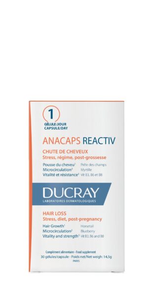 Ducray  Хранителна добавка за коса и нокти ANACAPS REACTIV/АНАКАПС РЕАКТИВ - Image 3