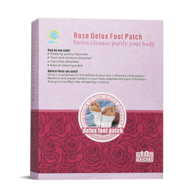 Детокс пластири за стъпала с екстракт от роза x 10 бр. / Rose Detox Foot Patch/