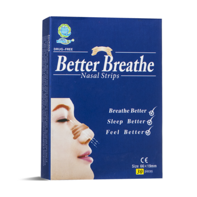 Назални пластири за облекчаване на дишането x 30 бр. / Better Breathe Nasal Strips/