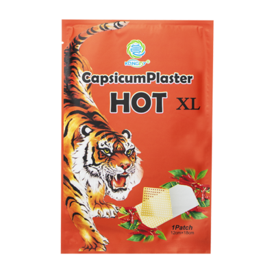 Загряващ пластир с капсаицин XL, 1 бр. 12см х 18см / Capsicum Plaster Hot XL /